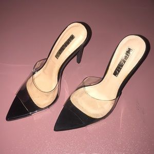 Women heels ***Clear open toe Size 6 **